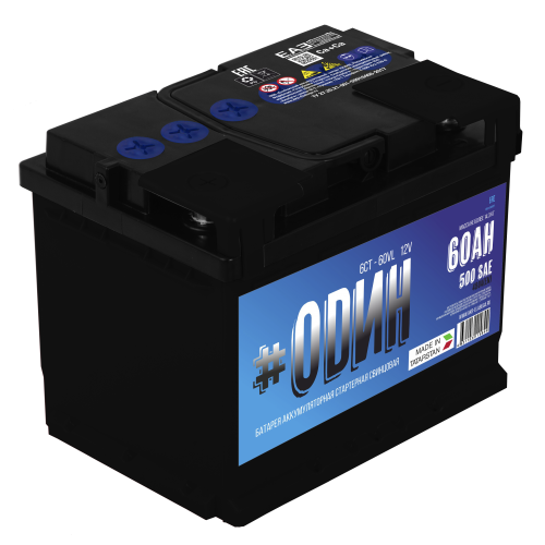 Аккумуляторная батарея ODIN 60Ah 500A прямая