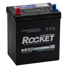 Аккумуляторная батарея ROCKET 42Ah 370A Азия нижнее крепление 46B19R