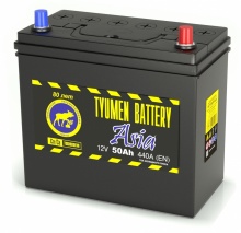 Аккумуляторная батарея TYUMEN BATTERY Asia 6СТ-50Ah 440A  г.Тюмень
