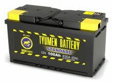 Аккумуляторная батарея TYUMEN BATTERY Standart 6СТ-100Ah 830A  г.Тюмень