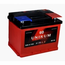 Аккумуляторная батарея UNIKUM 60Ah 500A обратная