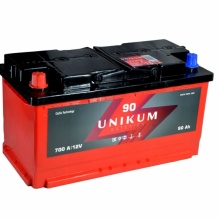 Аккумуляторная батарея UNIKUM 90Ah 700A прямая