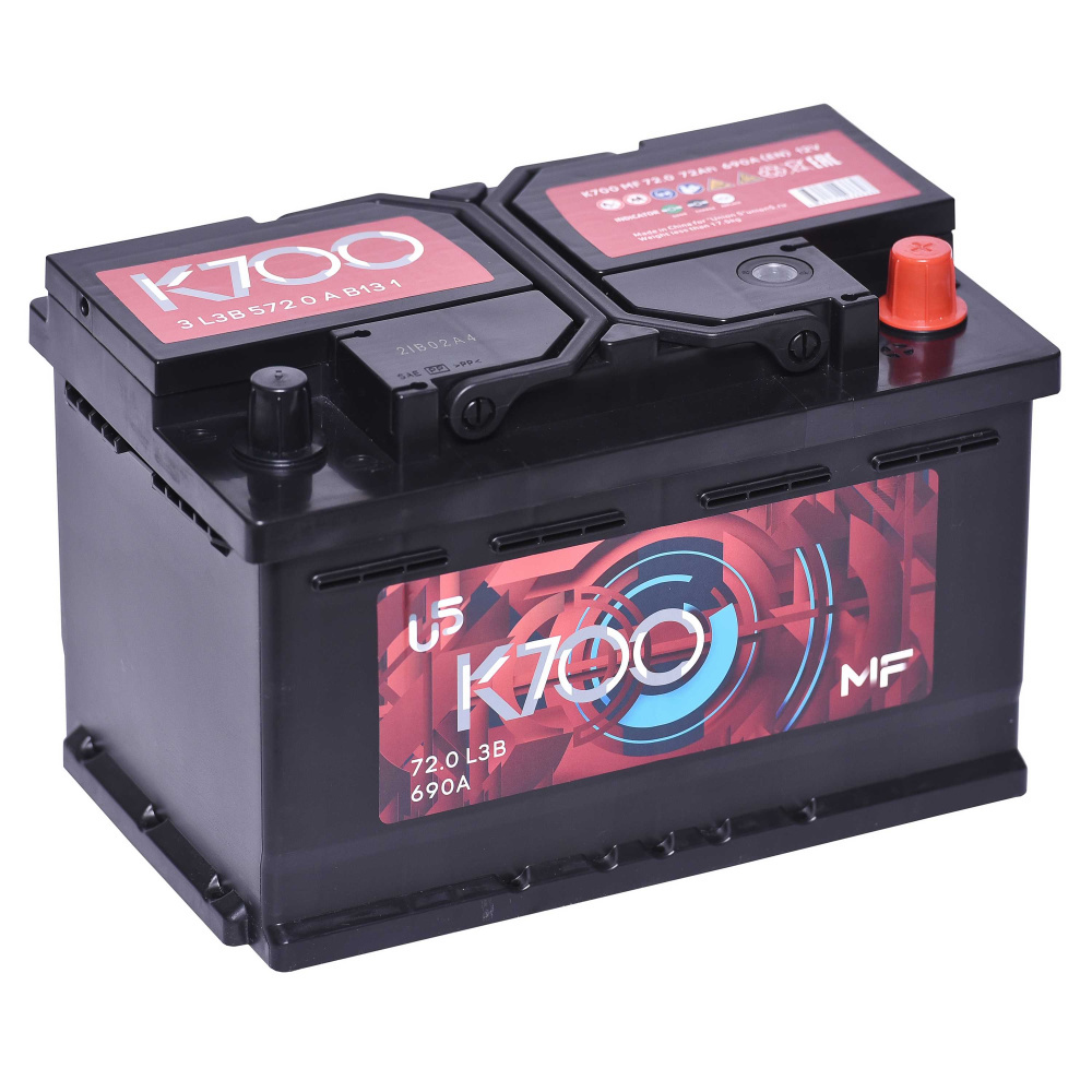 Аккумуляторная батарея K700 72Ah 690A низкий 