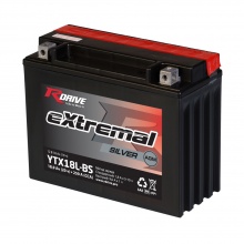 Аккумуляторная батарея R-DRIVE Extremal SILVER YTX18L-BS