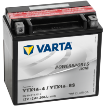 Аккумуляторная батарея VARTA 12Ач 200А YTX14-BS AGM 512 014 010