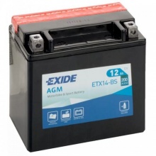 Аккумуляторная батарея EXIDE 12Ah 200A  AGM ETX14-BS